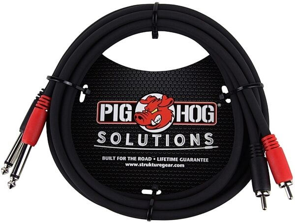open zoom image for Pig Hog Solutions RCA to 1/4" Cable, 3 foot, Main