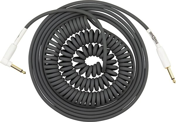 open zoom image for Pig Hog Half Coil Instrument Cable, Charcoal Grey, 30 foot, Action Position Front