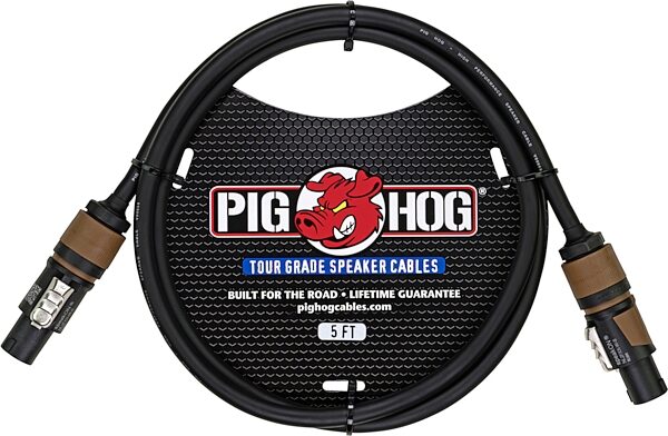 open zoom image for Pig Hog Speakon to Speakon 14-Gauge Speaker Cable, 5 foot, Action Position Front