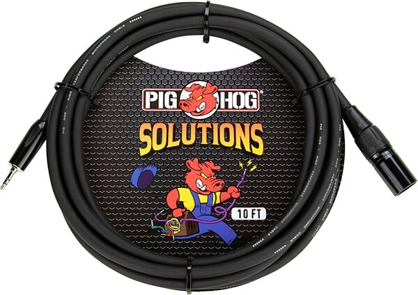 open zoom image for Pig Hog TRS to Male XLR Cable, 10 foot, Action Position Back