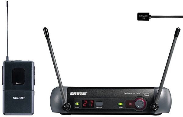 open zoom image for Shure PGX14/93 UHF Lavalier Wireless System with WL93 Microphone, Main