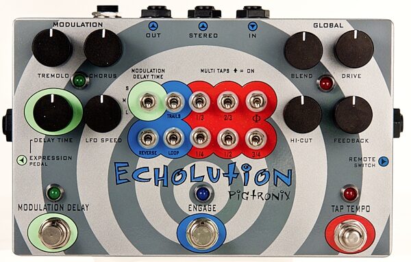 open zoom image for Pigtronix Echolution Multi-Tap Delay Pedal, Main