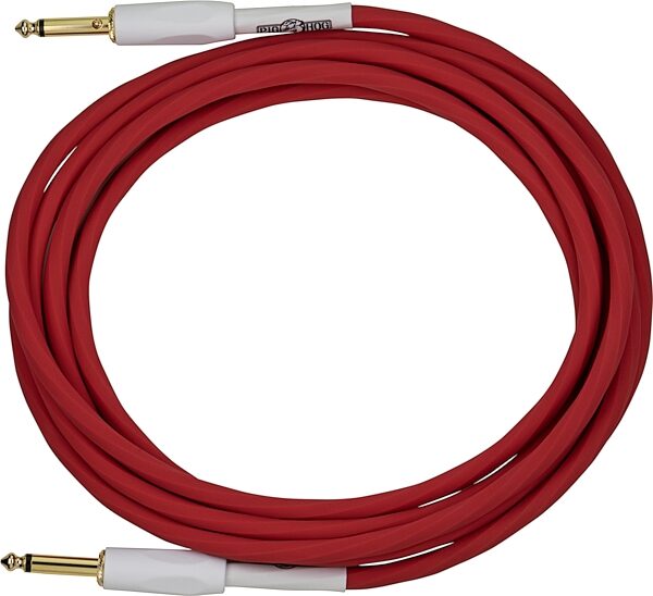 open zoom image for Pig Hog PHSH Hex Series Silent TS Instrument Cable, Candy Apple Red, 10 foot, Main