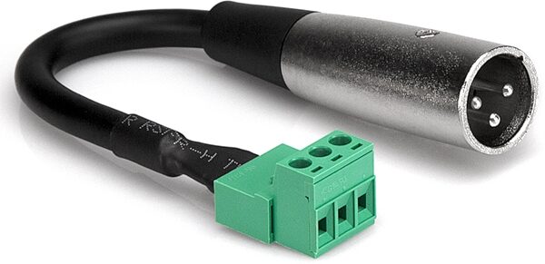 open zoom image for Hosa PHX-106M Low-voltage Adaptor PHX3M to XLR3 Male Connector, New, Action Position Back