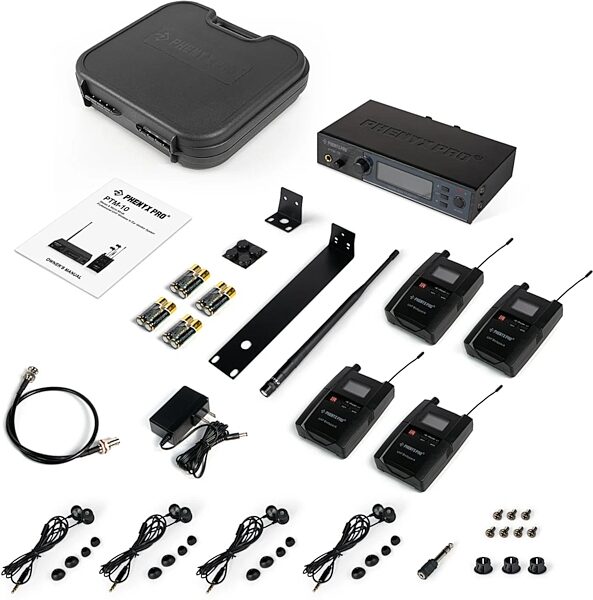 open zoom image for Phenyx Pro PTM-10-4B UHF Stereo Wireless In-Ear Monitor System, 555 - 575 MHz, PTM-10-4B-500, Action Position Back