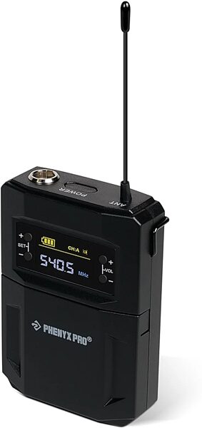 open zoom image for Phenyx Pro PTU-5200-4B 4-Channel UHF Wireless Headset/Lavalier Combo Microphone System, New, Action Position Back