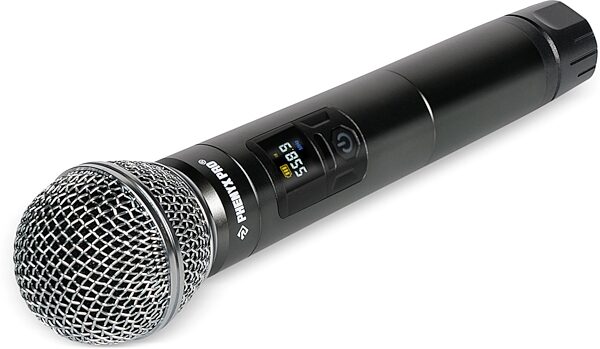 open zoom image for Phenyx Pro PTU-52-1H1B Dual-Channel UHF Handheld/Headset/Lavalier Combo Wireless Microphone System, New, Action Position Back