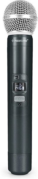 open zoom image for Phenyx Pro PTU-71-2H Dual-Channel UHF Handheld Wireless Microphone System, New, Action Position Back