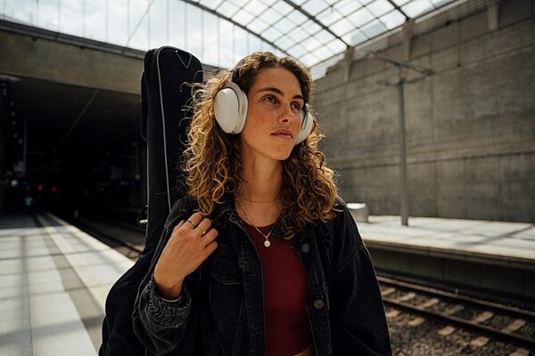 open zoom image for Beyerdynamic Aventho 300 Wireless Active Noise-Cancelling Headphones, Black, Open Box (Very Good), In Use