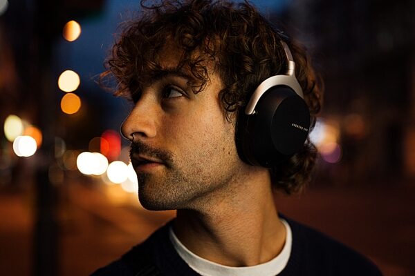 open zoom image for Beyerdynamic Aventho 300 Wireless Active Noise-Cancelling Headphones, Black, Open Box (Very Good), In Use