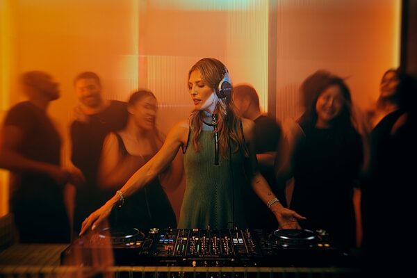 open zoom image for Beyerdynamic DJ 300 PRO X CLUB DJ Headphones, Black and SIlver, In Use