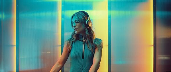 open zoom image for Beyerdynamic DJ 300 PRO X CLUB DJ Headphones, Black and SIlver, In Use