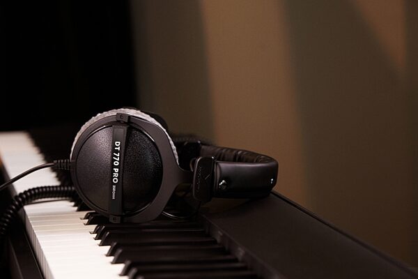 open zoom image for Beyerdynamic DT 770 PRO Closed-Back Headphones, 250 Ohms, In Use