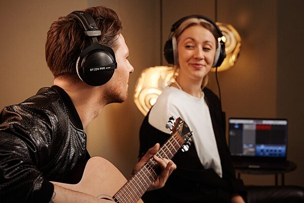 open zoom image for Beyerdynamic DT 770 PRO Closed-Back Headphones, 80 Ohms, In Use
