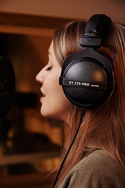 open zoom image for Beyerdynamic DT 770 PRO Closed-Back Headphones, 250 Ohms, In Use
