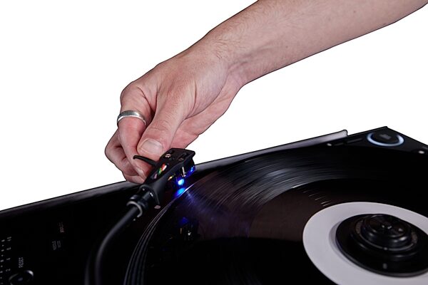 open zoom image for Pioneer DJ PLX-CRSS12 Digital-Analog Hybrid Turntable, New, Action Position Back