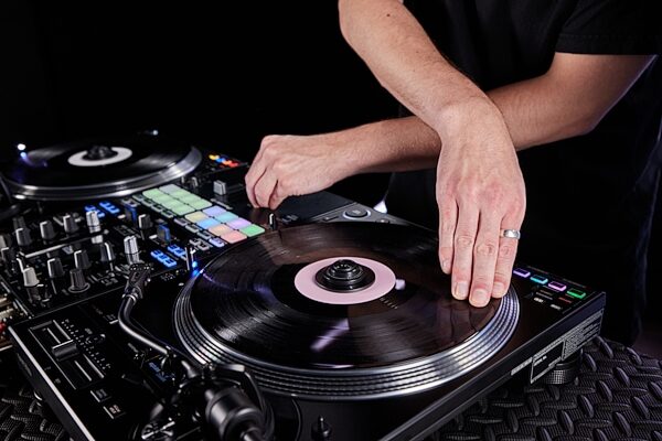 open zoom image for Pioneer DJ PLX-CRSS12 Digital-Analog Hybrid Turntable, New, Action Position Back
