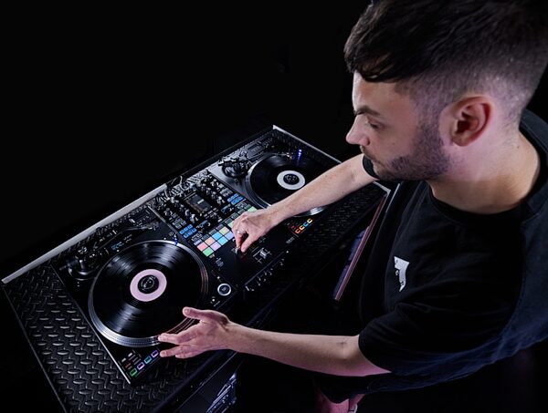 open zoom image for Pioneer DJ PLX-CRSS12 Digital-Analog Hybrid Turntable, New, Action Position Back