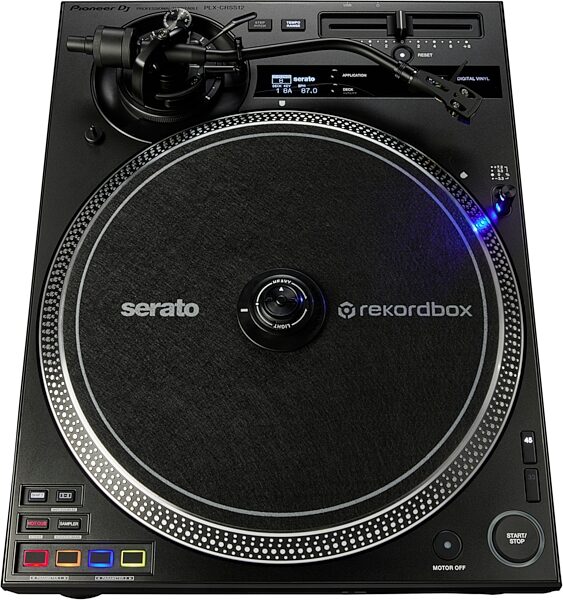open zoom image for Pioneer DJ PLX-CRSS12 Digital-Analog Hybrid Turntable, New, Action Position Back