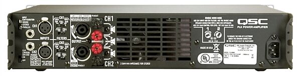open zoom image for QSC PLX1802 Lightweight Power Amplifier, Rear