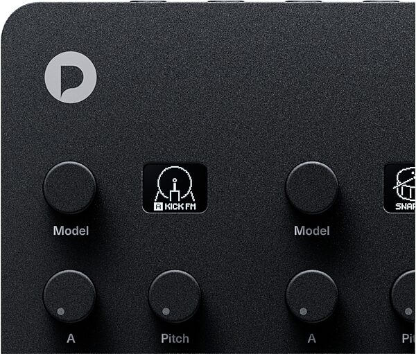 open zoom image for Polyend Drums Analog and Digital Drum Machine, Black, Action Position Back