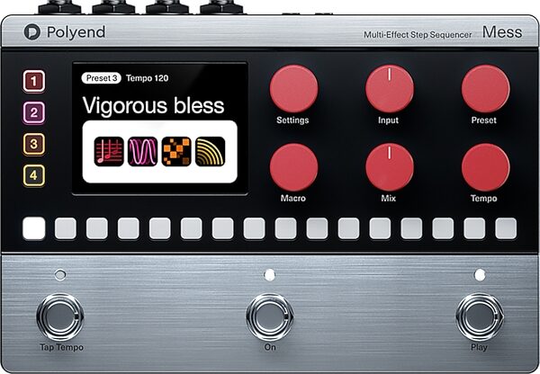 open zoom image for Polyend MESS Multi-Effect Step Sequencer Pedal, New, Action Position Back