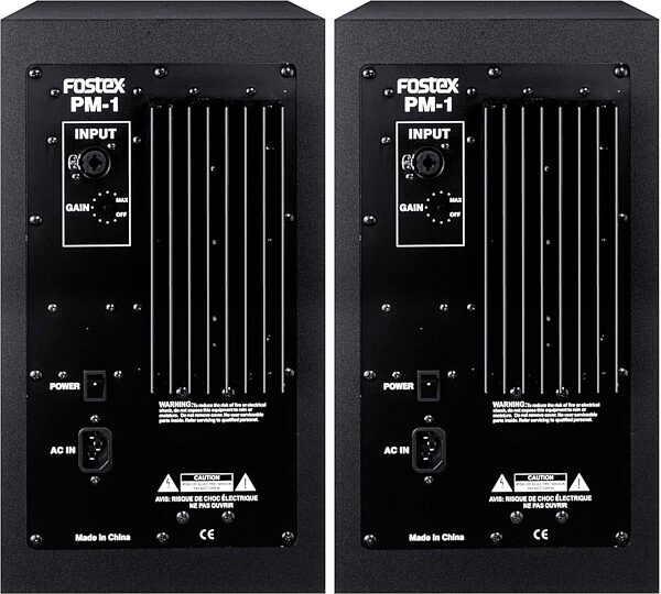 open zoom image for Fostex PM1 Powered Monitor, Rear
