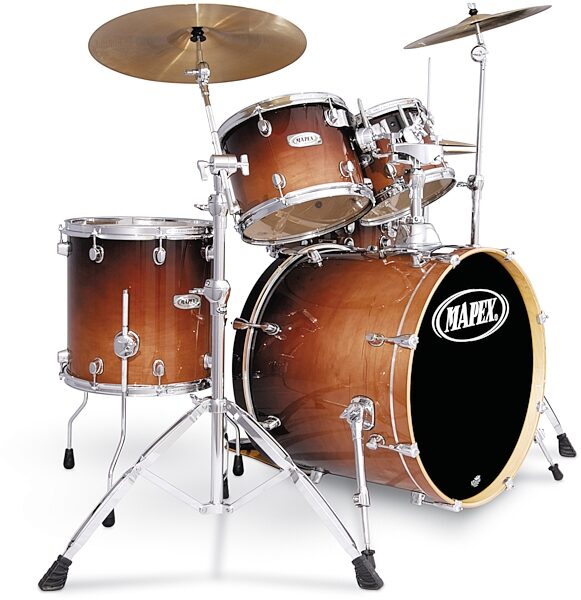 open zoom image for Mapex PM5245U Pro M Fusionease 5-Piece Drum Shell Kit, Red Wood Fade