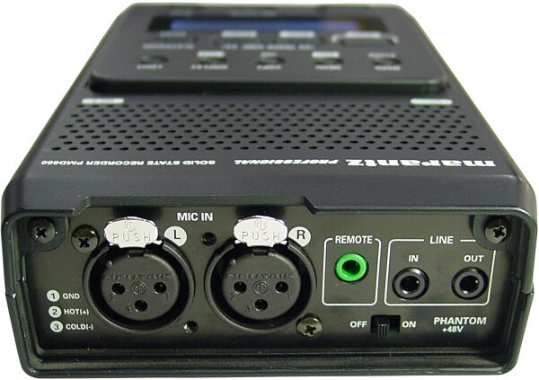 open zoom image for Marantz PMD660 Professional Solid State Recorder, Rear