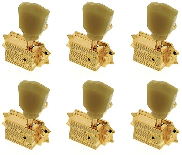 open zoom image for Gibson Vintage Tuners/Tuning Machines (Set of 6), Gold, Main