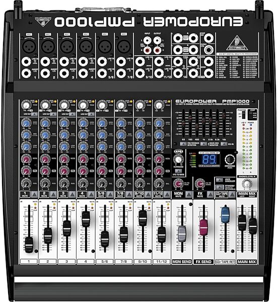 open zoom image for Behringer PMP1000 12-Channel Powered Mixer (500 Watts), Main