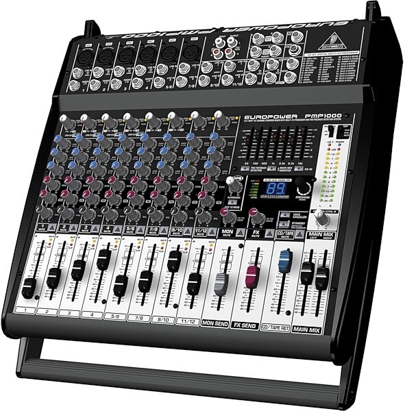 open zoom image for Behringer PMP1000 12-Channel Powered Mixer (500 Watts), Angle