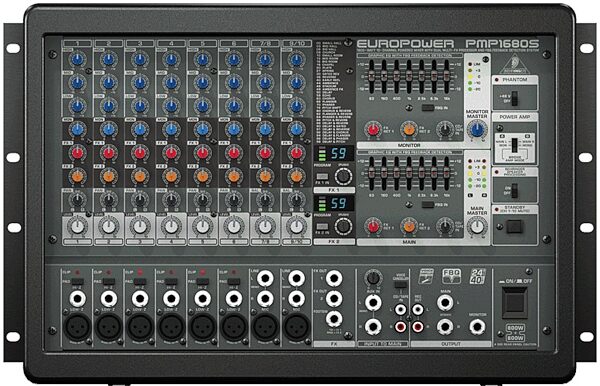 open zoom image for Behringer PMP1680S Europower 10-Channel Powered Mixer (1600 Watts), Main