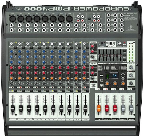 open zoom image for Behringer PMP4000 Europower 16-Channel Powered Mixer (1600 Watts), Main
