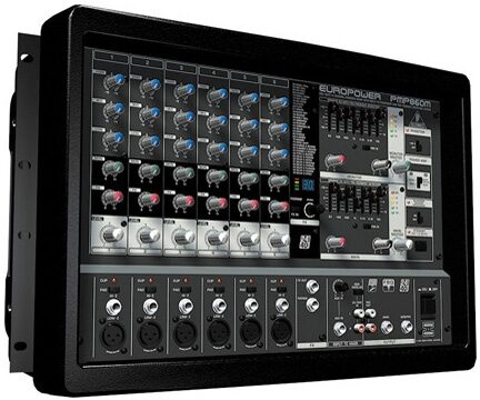 open zoom image for Behringer PMP960M 6-Channel Powered Mixer (Mono, 900 Watts), Left Side