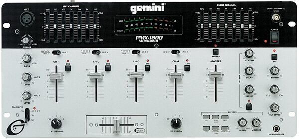 open zoom image for Gemini PMX1800 Professional Stereo Preamp Mixer, Main