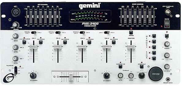 open zoom image for Gemini PMX2400 Professional Stereo Preamp Mixer, Main