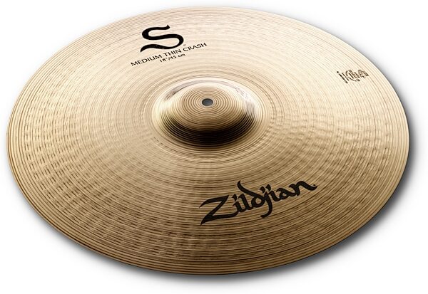 open zoom image for Zildjian S-Series Performer Cymbal Set, 14" Hats, 16" and 18" Crashes, 20" Ride, Action Position Back