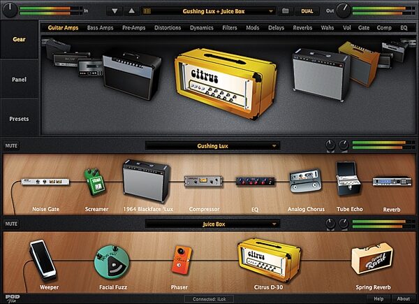 open zoom image for Line 6 POD Studio GX USB Computer Recording Interface, Pod Farm