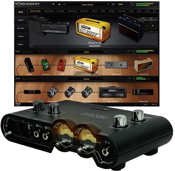 open zoom image for Line 6 POD Studio UX2 USB Computer Recording Interface, Main