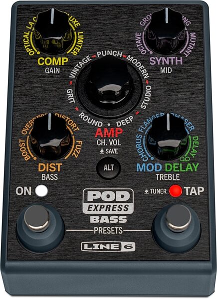 open zoom image for Line 6 POD Express Bass Multi-FX and Amp Modeling Pedal, New, Action Position Back