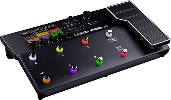 open zoom image for Line 6 POD Go Guitar Effects Processor Pedalboard, Black, Action Position Back
