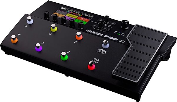 open zoom image for Line 6 POD Go Guitar Effects Processor Pedalboard, Black, Action Position Back