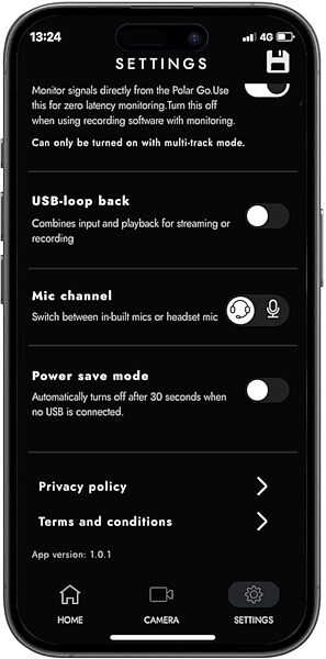 open zoom image for Blackstar Polar Go 2-Channel USB Audio Interface with Built-in Microphones, New, Action Position Back