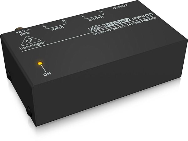 open zoom image for Behringer PP400 MicroPHONO Ultra-Compact Phono Preamp, Angle
