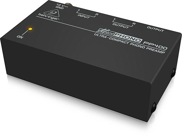 open zoom image for Behringer PP400 MicroPHONO Ultra-Compact Phono Preamp, Angle