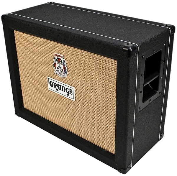 open zoom image for Orange PPC212-OB Guitar Speaker Cabinet (120 Watts, 2x12"), Black, Black - Angle