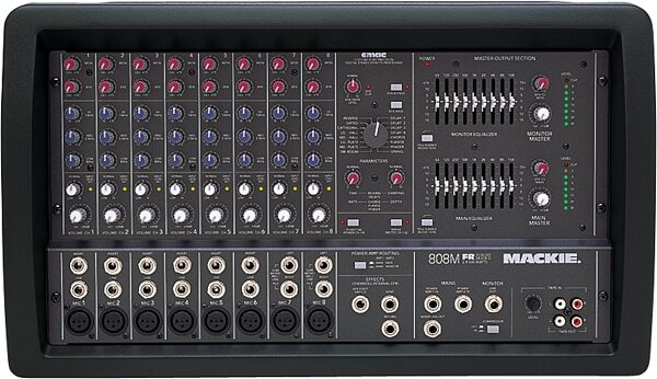 open zoom image for Mackie 808M Powered Mixer (Mono), Front View