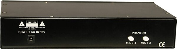open zoom image for SM Pro Audio PR4V 4-Channel Microphone Preamp, Rear