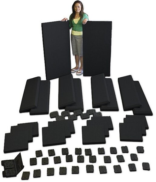open zoom image for Primacoustic London 12 Room Kit, Black, foam